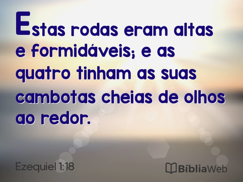 Ezequiel 1:18 em imagem para compartilhar