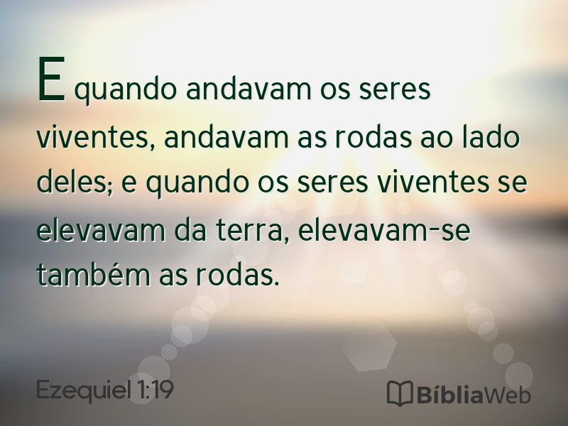 Ezequiel 1:19 em imagem para compartilhar