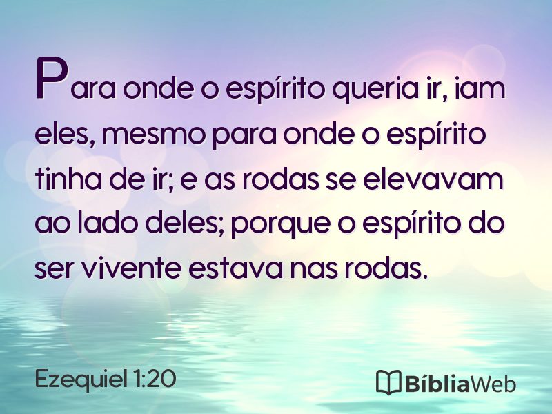 Ezequiel 1:20 em imagem para compartilhar