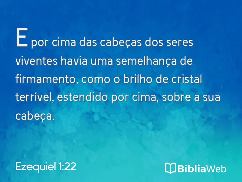 Ezequiel 1:22 em imagem para compartilhar