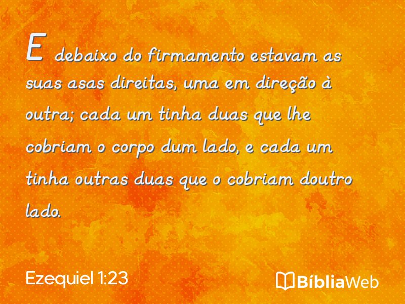 Ezequiel 1:23 em imagem para compartilhar