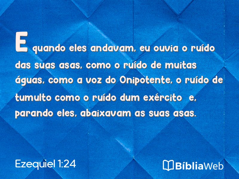 Ezequiel 1:24 em imagem para compartilhar