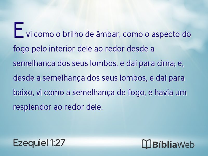 Ezequiel 1:27 em imagem para compartilhar