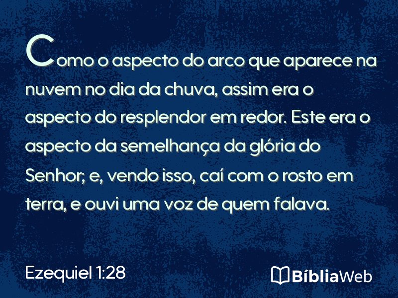 Ezequiel 1:28 em imagem para compartilhar