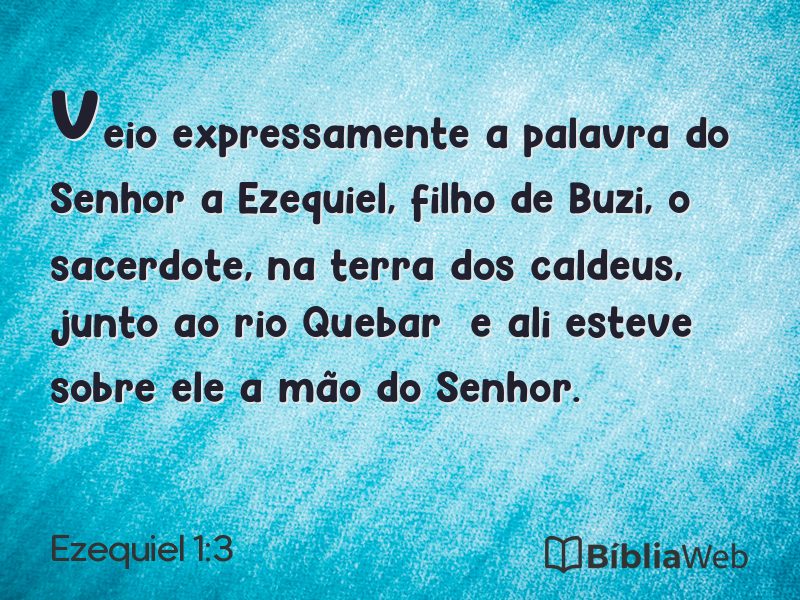 Ezequiel 1:3 em imagem para compartilhar