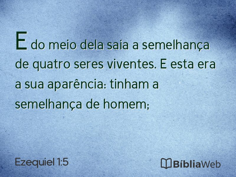 Ezequiel 1:5 em imagem para compartilhar