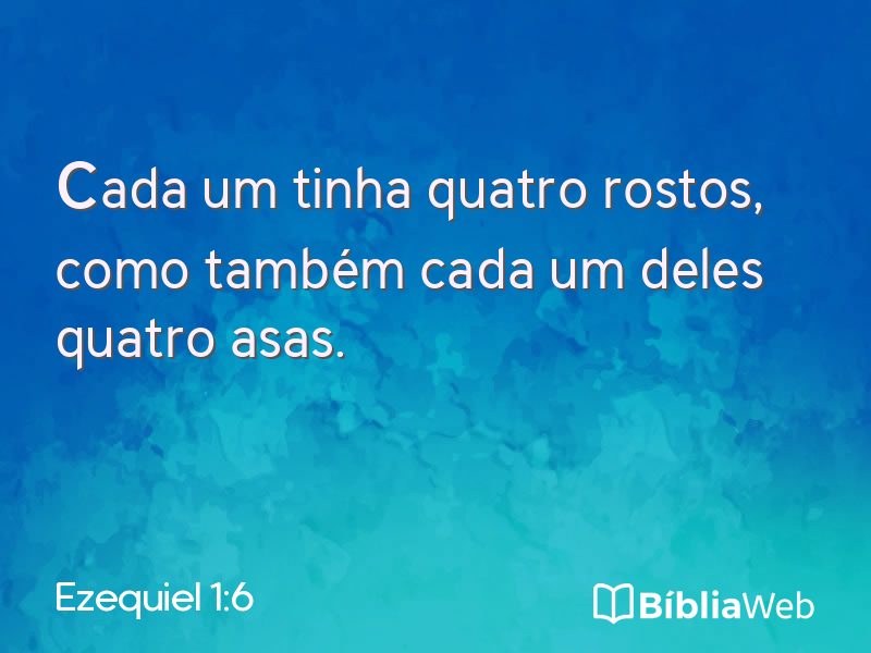 Ezequiel 1:6 em imagem para compartilhar