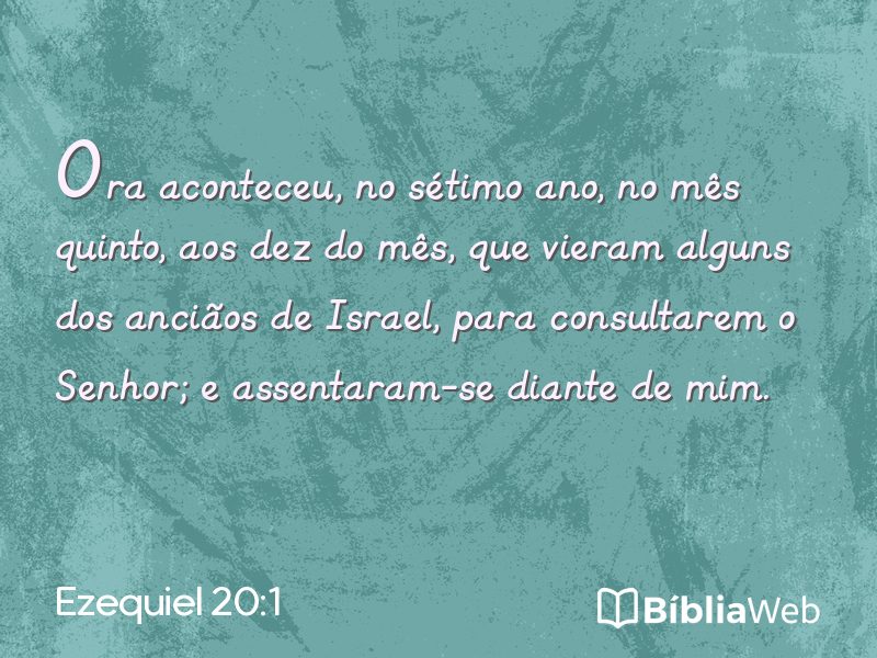 Ezequiel 20:1 em imagem para compartilhar