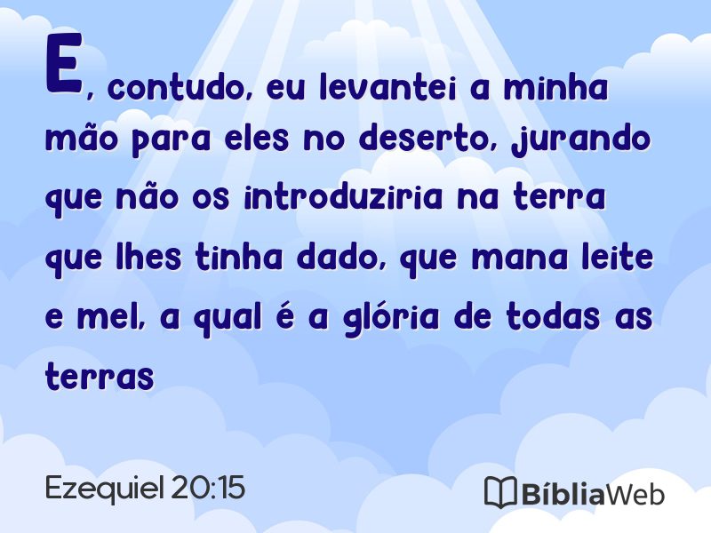 Ezequiel 20:15 em imagem para compartilhar