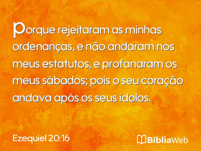Ezequiel 20:16 em imagem para compartilhar