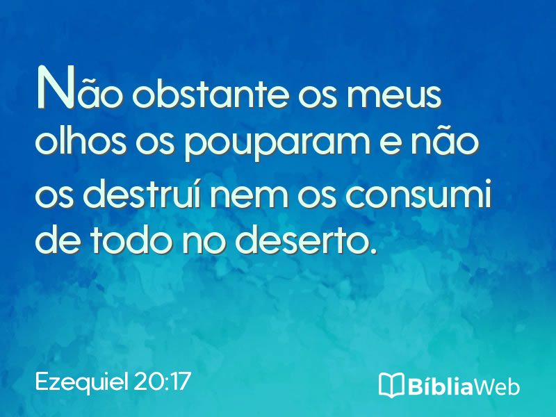 Ezequiel 20:17 em imagem para compartilhar