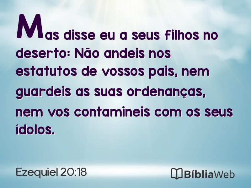 Ezequiel 20:18 em imagem para compartilhar