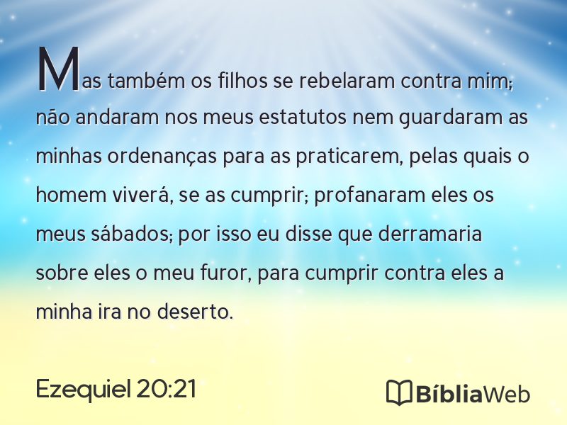 Ezequiel 20:21 em imagem para compartilhar
