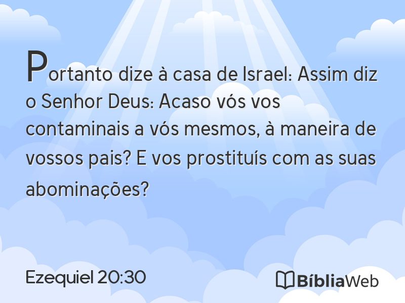 Ezequiel 20:30 em imagem para compartilhar