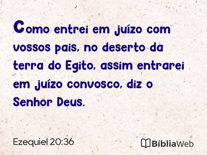 Ezequiel 20:36 em imagem para compartilhar