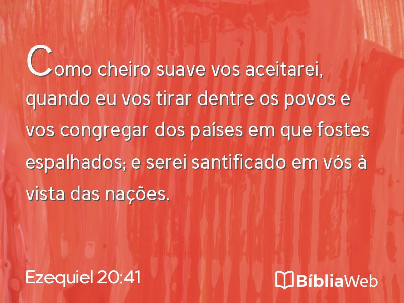Ezequiel 20:41 em imagem para compartilhar