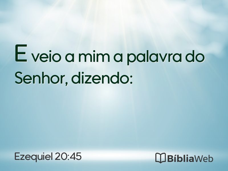 Ezequiel 20:45 em imagem para compartilhar