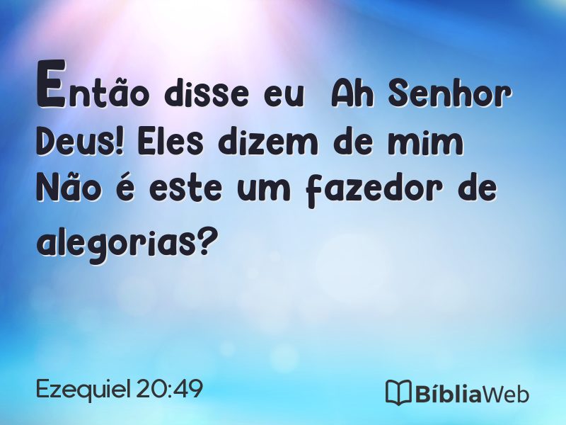Ezequiel 20:49 em imagem para compartilhar