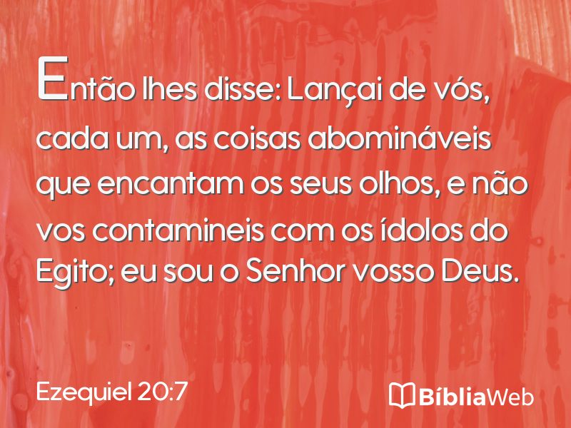 Ezequiel 20:7 em imagem para compartilhar