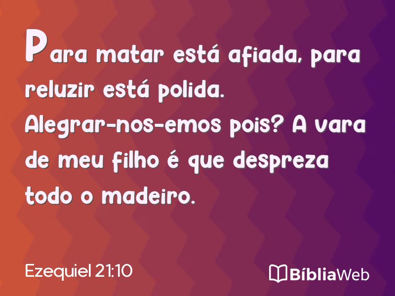 Ezequiel 21:10 em imagem para compartilhar