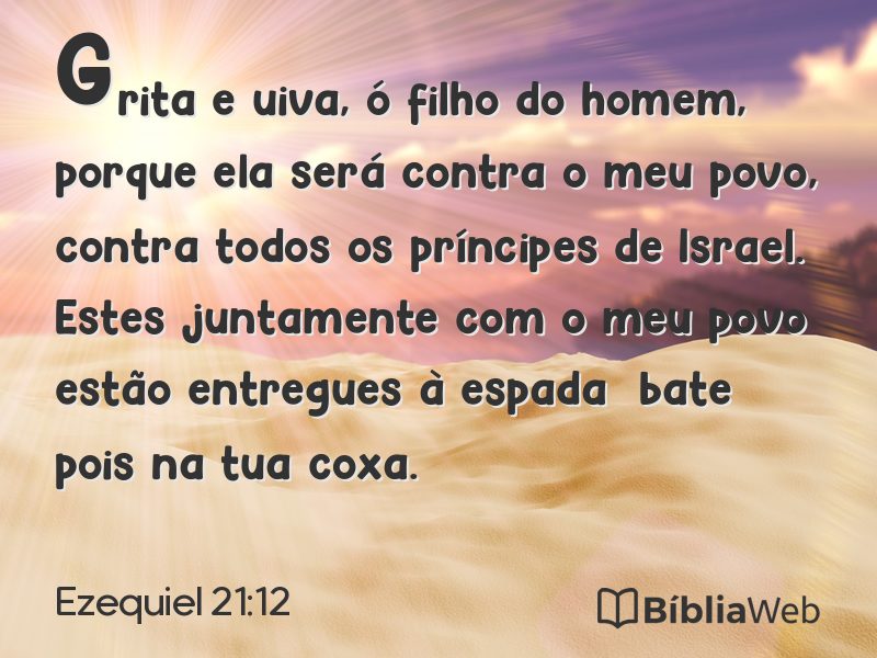 Ezequiel 21:12 em imagem para compartilhar