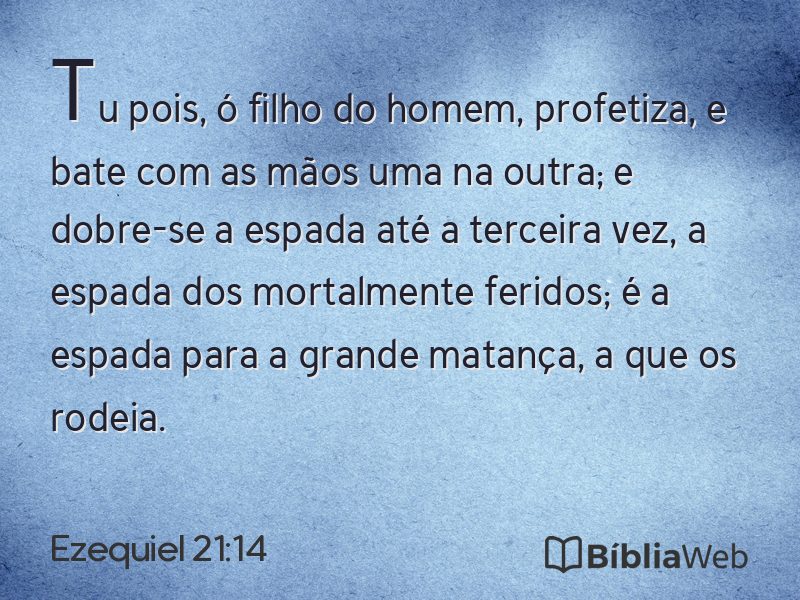 Ezequiel 21:14 em imagem para compartilhar