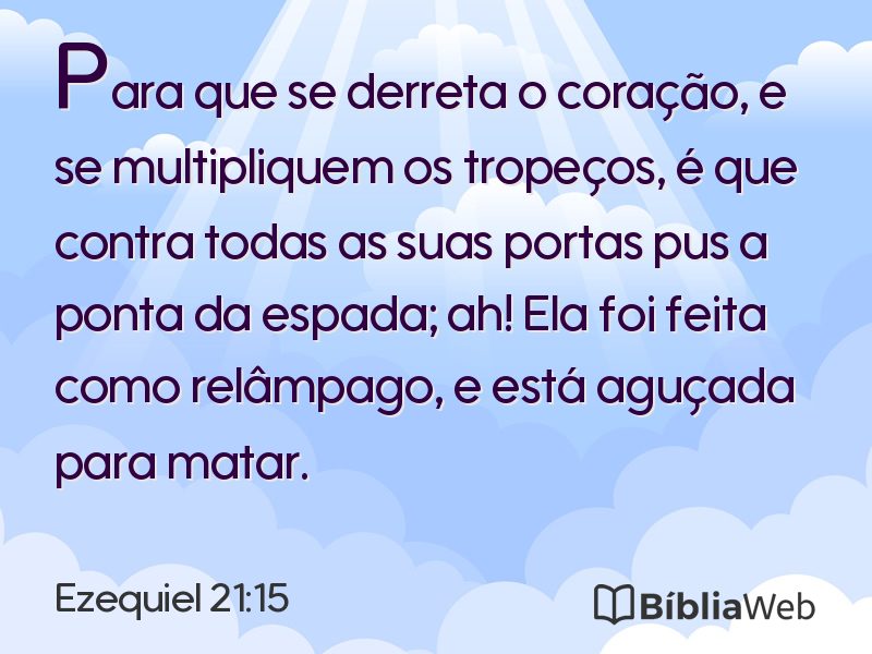 Ezequiel 21:15 em imagem para compartilhar
