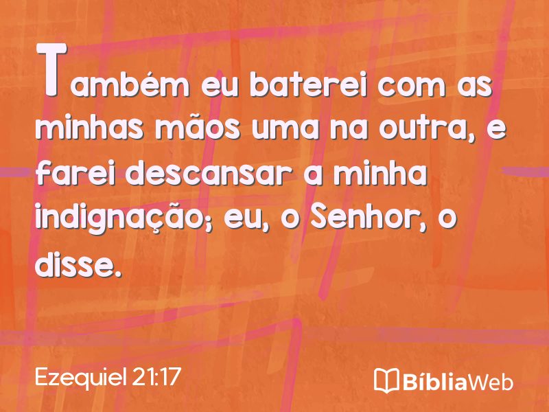 Ezequiel 21:17 em imagem para compartilhar