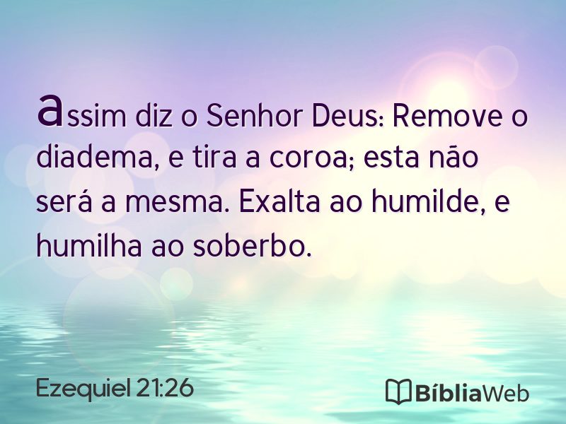 Ezequiel 21:26 em imagem para compartilhar
