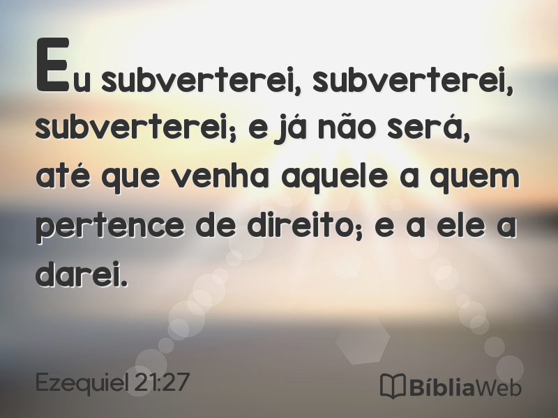 Ezequiel 21:27 em imagem para compartilhar