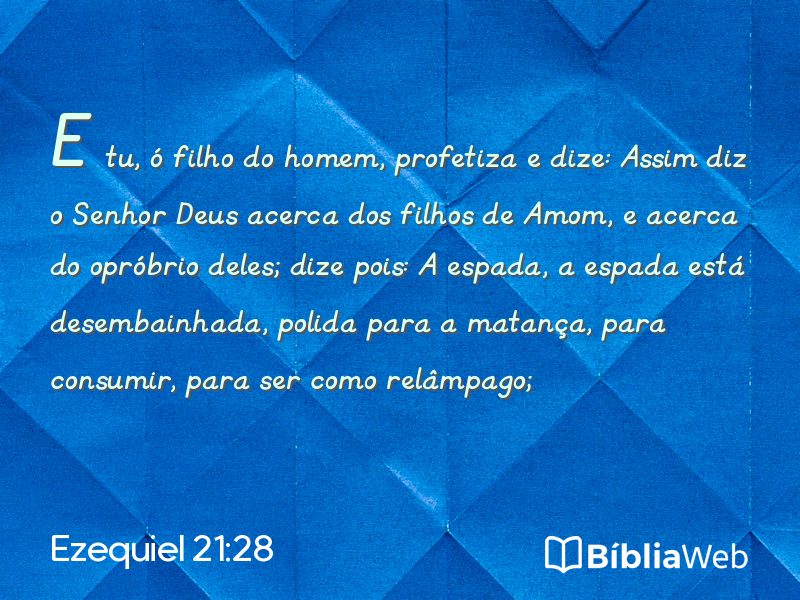 Ezequiel 21:28 em imagem para compartilhar