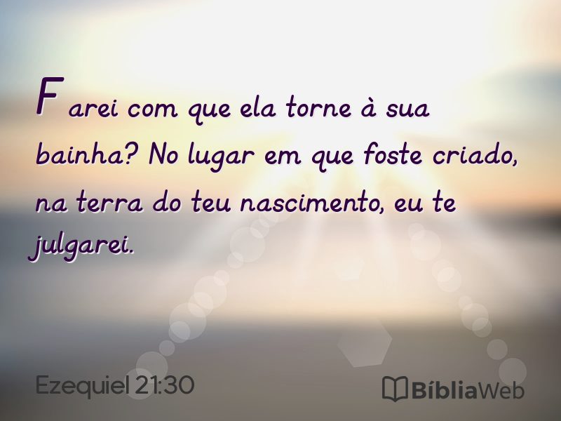Ezequiel 21:30 em imagem para compartilhar