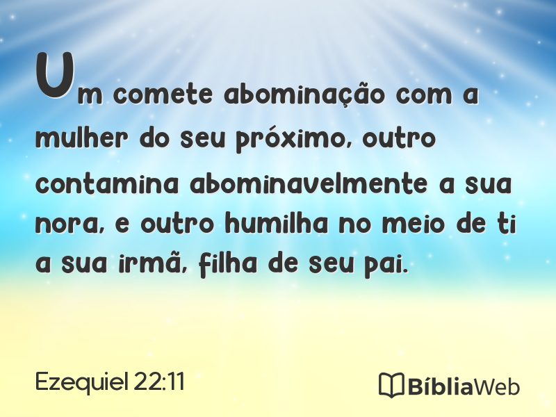 Ezequiel 22:11 em imagem para compartilhar