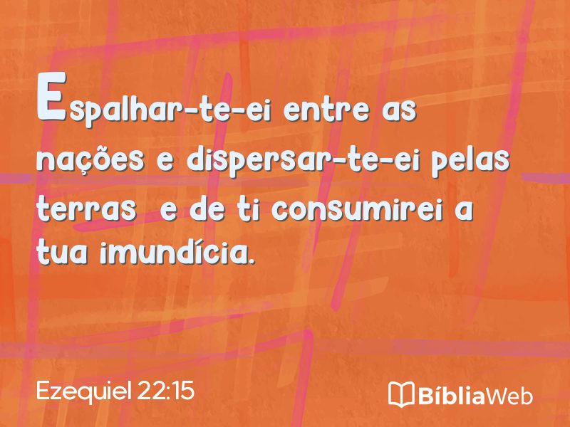 Ezequiel 22:15 em imagem para compartilhar