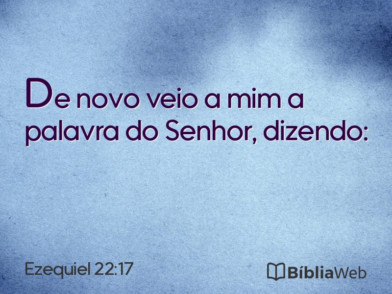 Ezequiel 22:17 em imagem para compartilhar