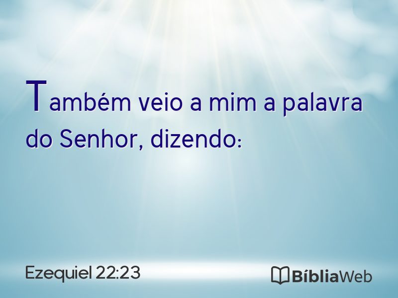Ezequiel 22:23 em imagem para compartilhar
