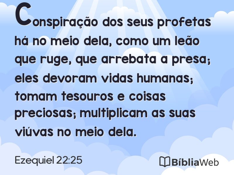 Ezequiel 22:25 em imagem para compartilhar