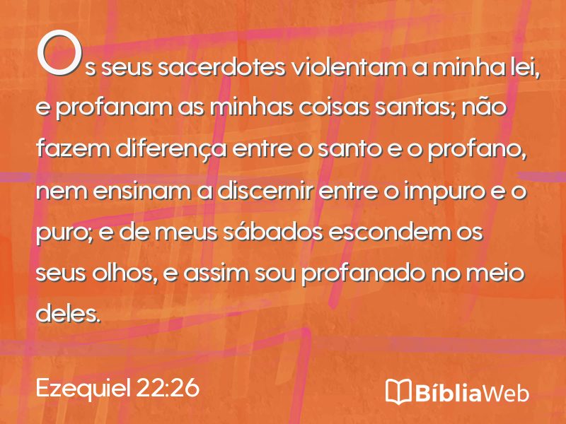 Ezequiel 22:26 em imagem para compartilhar