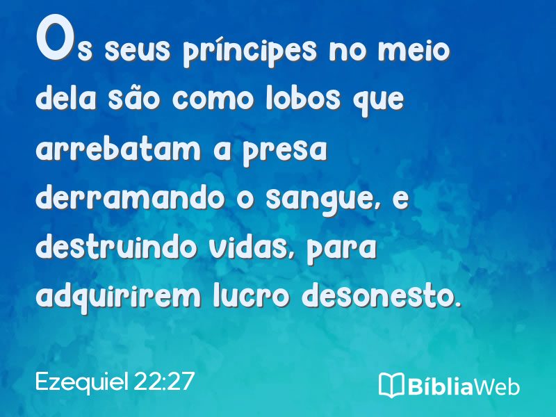 Ezequiel 22:27 em imagem para compartilhar