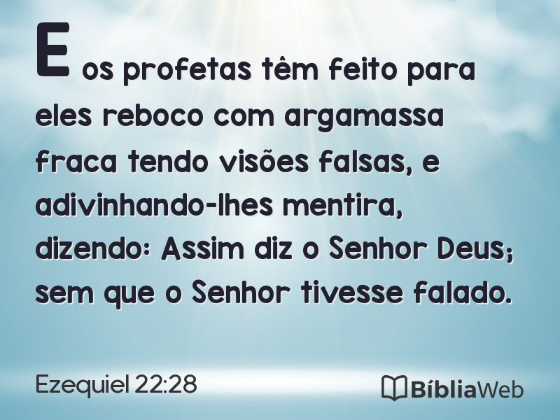 Ezequiel 22:28 em imagem para compartilhar