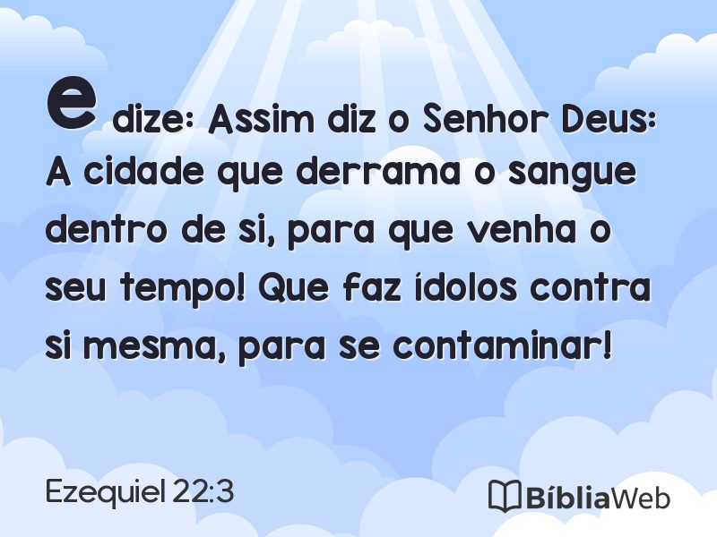 Ezequiel 22:3 em imagem para compartilhar