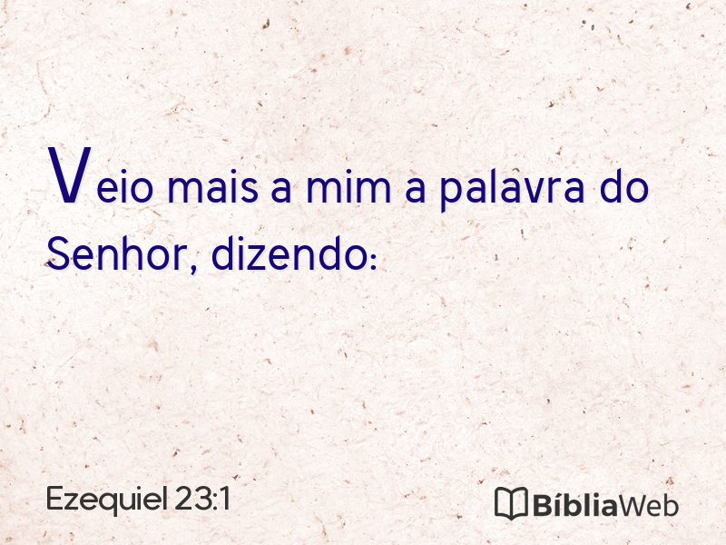 Ezequiel 23:1 em imagem para compartilhar