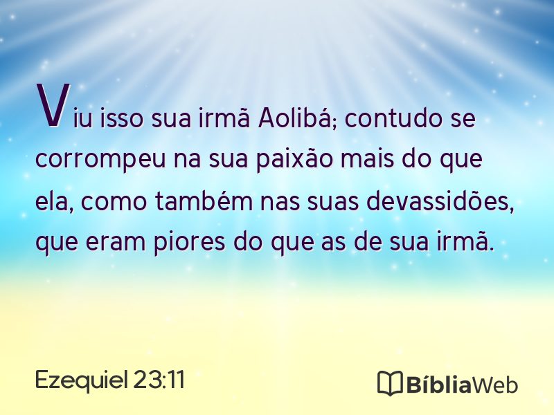Ezequiel 23:11 em imagem para compartilhar
