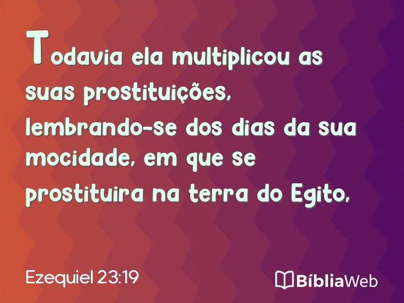 Ezequiel 23:19 em imagem para compartilhar