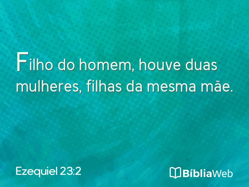 Ezequiel 23:2 em imagem para compartilhar