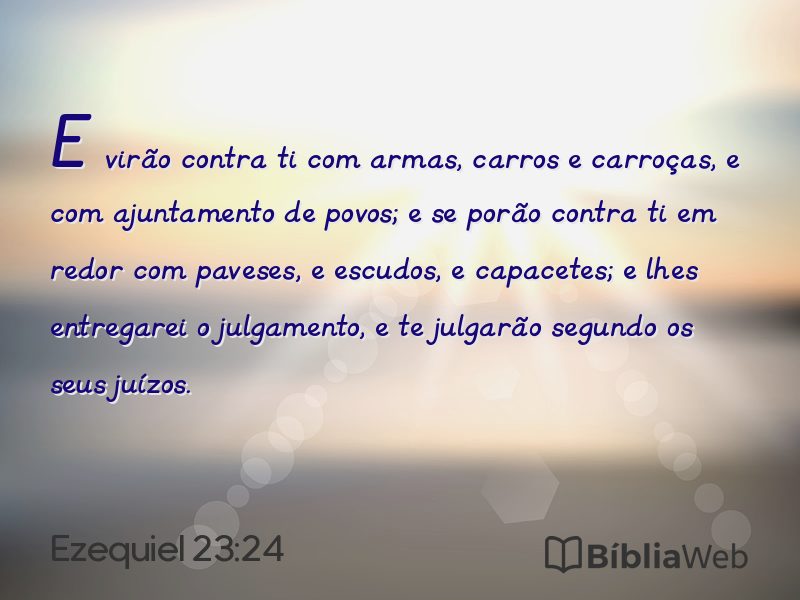 Ezequiel 23:24 em imagem para compartilhar