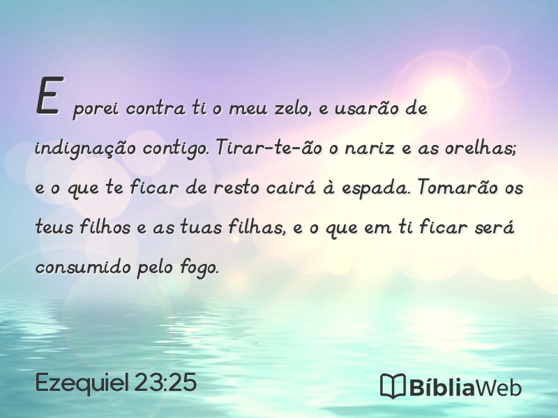 Ezequiel 23:25 em imagem para compartilhar