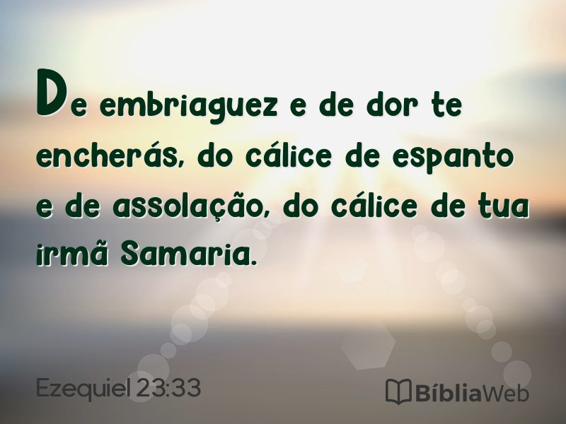 Ezequiel 23:33 em imagem para compartilhar