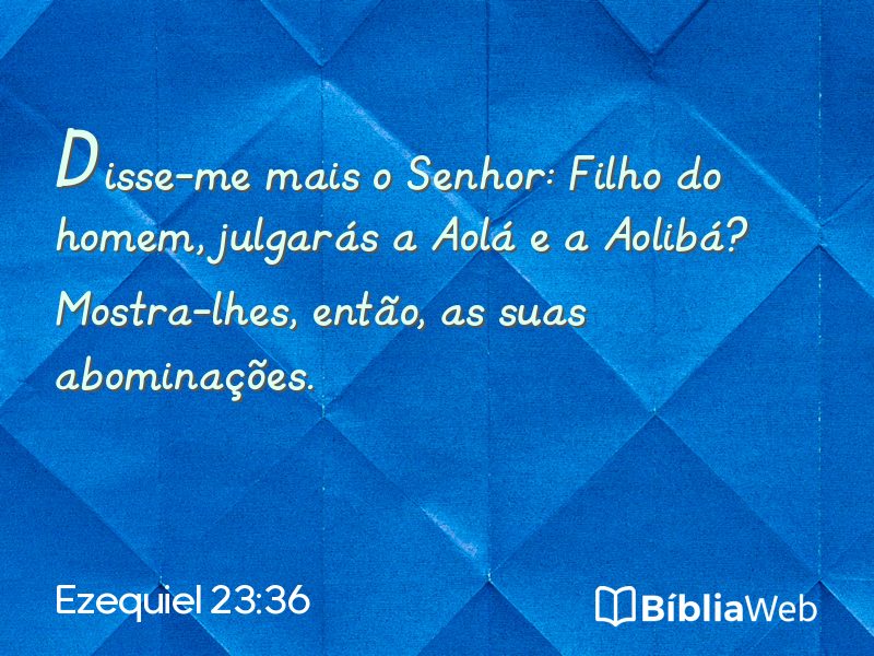 Ezequiel 23:36 em imagem para compartilhar