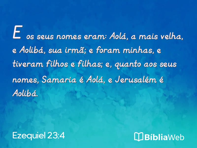 Ezequiel 23:4 em imagem para compartilhar